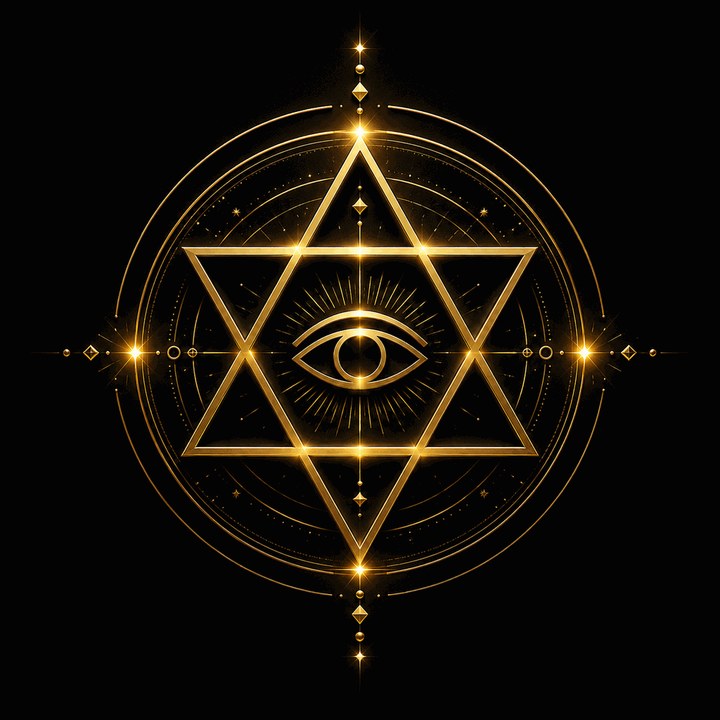 SEER logo: a gold six-pointed star enclosing an open eye, set in concentric circles.